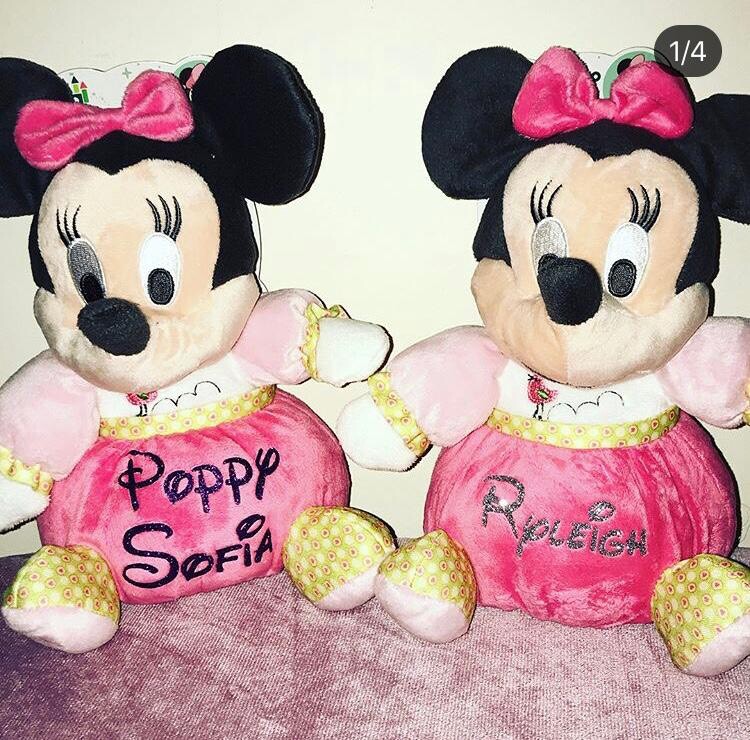 personalised minnie mouse teddy